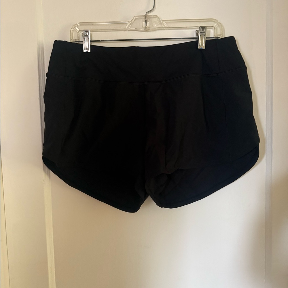 Sleek Black Women's Athletic Shorts